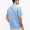 Chemise de camp en coton et lin, coupe classique Chemise de camp en coton et lin, coupe classique