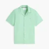 Chemise de camp en coton et lin, coupe classique Chemise de camp en coton et lin, coupe classique