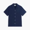 Chemise de camp en coton et lin, coupe classique Chemise de camp en coton et lin, coupe classique