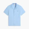 Chemise de camp en coton et lin, coupe classique Chemise de camp en coton et lin, coupe classique