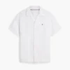 Chemise de camp en coton et lin, coupe classique Chemise de camp en coton et lin, coupe classique
