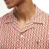 Chemise de camp à imprimé solaire, coupe classique