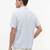 Chemise de camp rayée en mélange coton-lin Chemise de camp rayée en mélange coton-lin