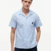 Chemise de camping rayée au toucher papier Chemise de camping rayée au toucher papier