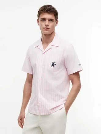 Chemise de camping rayée au toucher papier