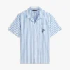 Chemise de camping rayée au toucher papier Chemise de camping rayée au toucher papier