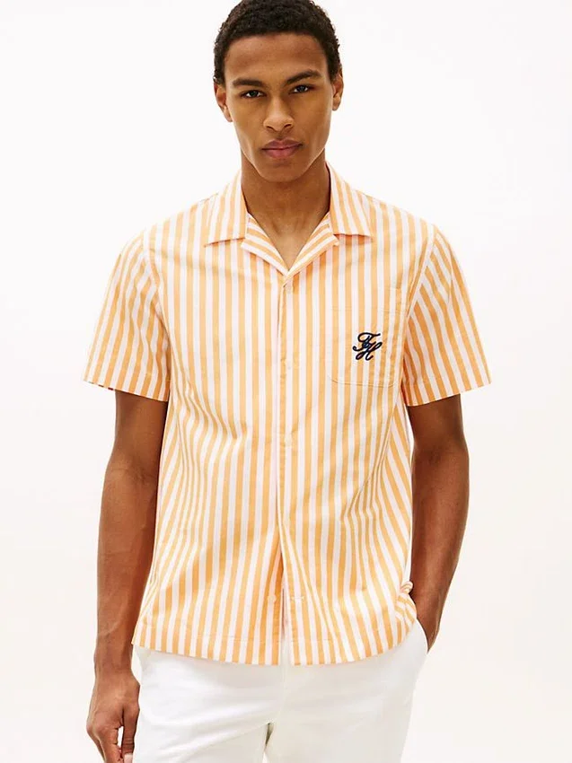 Chemise de camping rayée effet papier Chemise de camping rayée effet papier