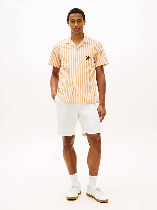 Chemise de camping rayée effet papier Chemise de camping rayée effet papier