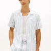 Chemise de camping à rayures en dobby, coupe classique Chemise de camping à rayures en dobby, coupe classique