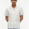 Chemise de camping à rayures en dobby, coupe classique Chemise de camping à rayures en dobby, coupe classique
