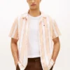 Chemise de camping à rayures en dobby, coupe classique Chemise de camping à rayures en dobby, coupe classique