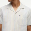 Chemise de camping à rayures en dobby, coupe classique Chemise de camping à rayures en dobby, coupe classique
