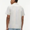 Chemise de camping à rayures en dobby, coupe classique Chemise de camping à rayures en dobby, coupe classique