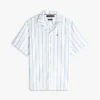 Chemise de camping à rayures en dobby, coupe classique Chemise de camping à rayures en dobby, coupe classique