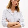 Chemise de nuit en seersucker rayé Chemise de nuit en seersucker rayé