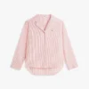 Chemise de nuit en seersucker rayé Chemise de nuit en seersucker rayé