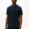 Chemise de nuit Henley en jersey suédé Chemise de nuit Henley en jersey suédé