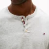 Chemise de nuit Henley en jersey suédé Chemise de nuit Henley en jersey suédé
