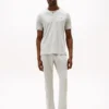 Chemise de nuit Henley en jersey suédé Chemise de nuit Henley en jersey suédé