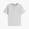Chemise de nuit Henley en jersey suédé Chemise de nuit Henley en jersey suédé