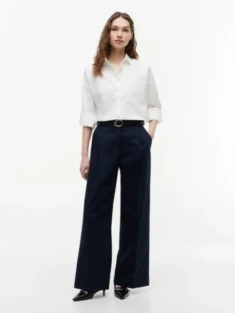 Chemise en coton coupe décontractée
