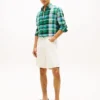 Chemise en lin à carreaux Madras, coupe classique Chemise en lin à carreaux Madras, coupe classique