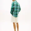 Chemise en lin à carreaux Madras, coupe classique Chemise en lin à carreaux Madras, coupe classique