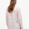 Chemise en lin mélangé avec monogramme sur toute la surface