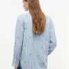 Chemise en lin mélangé avec monogramme sur toute la surface Chemise en lin mélangé avec monogramme sur toute la surface