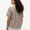 Chemise en lin mélangé à carreaux vichy