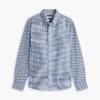 Chemise en lin mélangé à carreaux vichy, coupe classique Chemise en lin mélangé à carreaux vichy, coupe classique