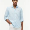 Chemise en lin mélangé, coupe classique Chemise en lin mélangé, coupe classique