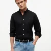 Chemise en lin mélangé, coupe classique Chemise en lin mélangé, coupe classique