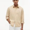 Chemise en lin mélangé, coupe classique Chemise en lin mélangé, coupe classique