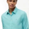 Chemise en lin mélangé, coupe classique Chemise en lin mélangé, coupe classique