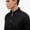 Chemise en lin mélangé, coupe classique Chemise en lin mélangé, coupe classique