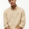 Chemise en lin mélangé, coupe classique Chemise en lin mélangé, coupe classique