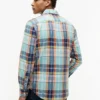 Chemise en lin mélangé Madras, coupe classique Chemise en lin mélangé Madras, coupe classique