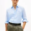 Chemise en lin à rayures, coupe classique Chemise en lin à rayures, coupe classique