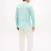 Chemise en lin à rayures, coupe classique Chemise en lin à rayures, coupe classique