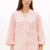 Chemise en lin sans col Chemise en lin sans col