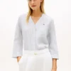 Chemise en lin sans col Chemise en lin sans col