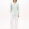Chemise en lin sans col Chemise en lin sans col