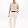 Chemise en lin vichy, coupe classique Chemise en lin vichy, coupe classique