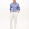 Chemise en lin vichy, coupe classique Chemise en lin vichy, coupe classique