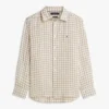 Chemise en lin vichy, coupe classique Chemise en lin vichy, coupe classique