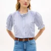 Chemise en voile de coton à volants