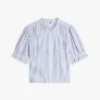 Chemise en voile de coton à volants