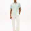 Chemise imprimée en coton et lin Chemise imprimée en coton et lin