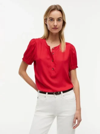 Chemise légère à fronces